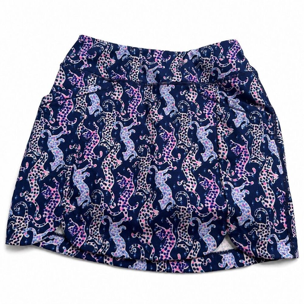 Lilly Pulitzer Luxletic Sabbia Oyster Bay On The Catwalk Skort XXS UPF 50